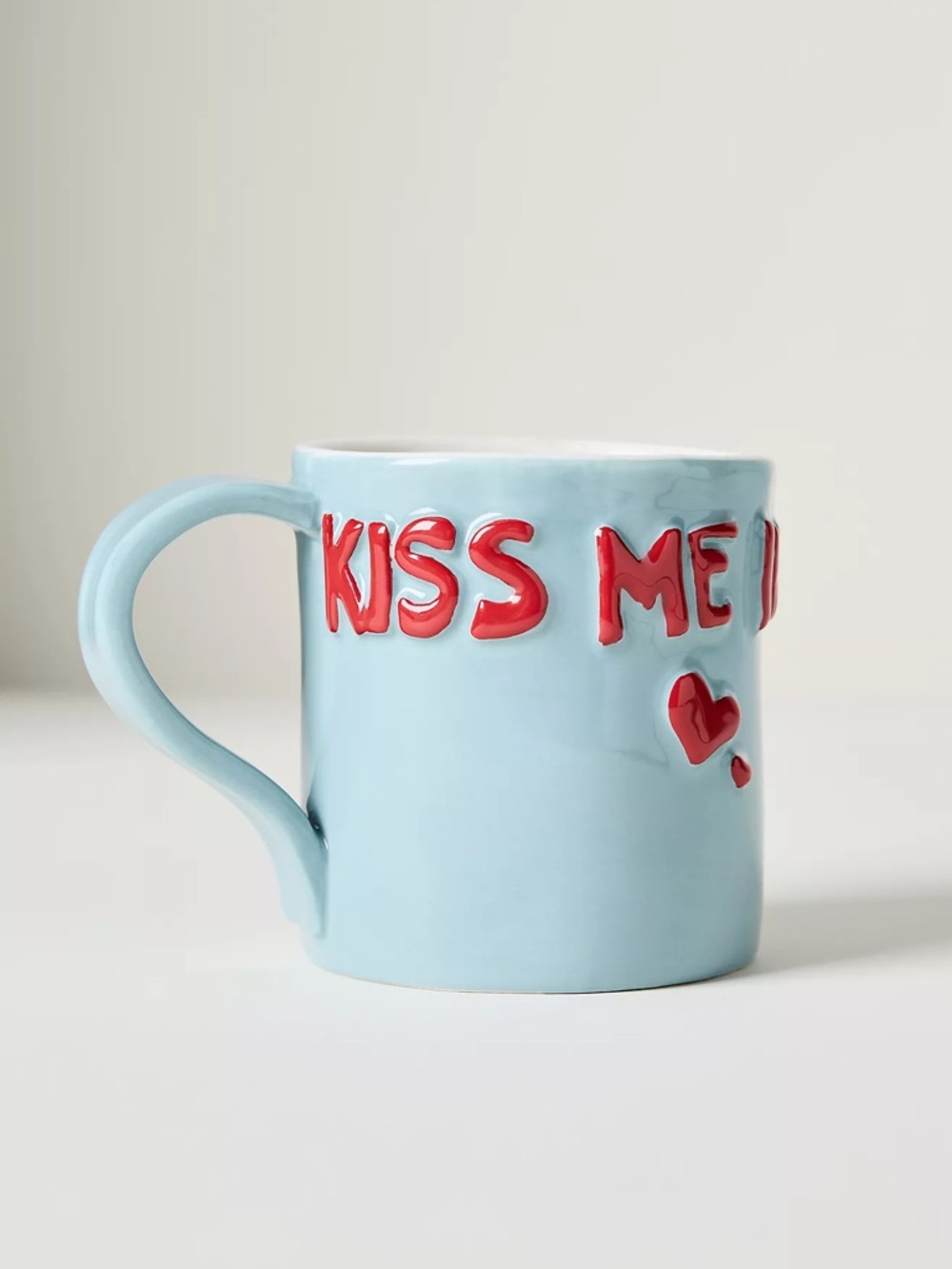 ❤️ NWT Kiss Me Instead Mug Stoneware Mug | Anthropologie